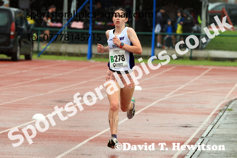 Senior Womens 4 Stage 2025 Northern Athletics Autumn Road Relays, Leigh, Lancashire. Photo: David T. Hewitson/Sports for All Pics